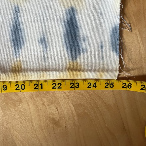 Etica White & Botanical Tie Die High Rise Straight Jeans 25 - Picture 12 of 13